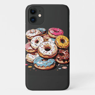 Transparent Doughnuts Sticker Case-Mate iPhone Case