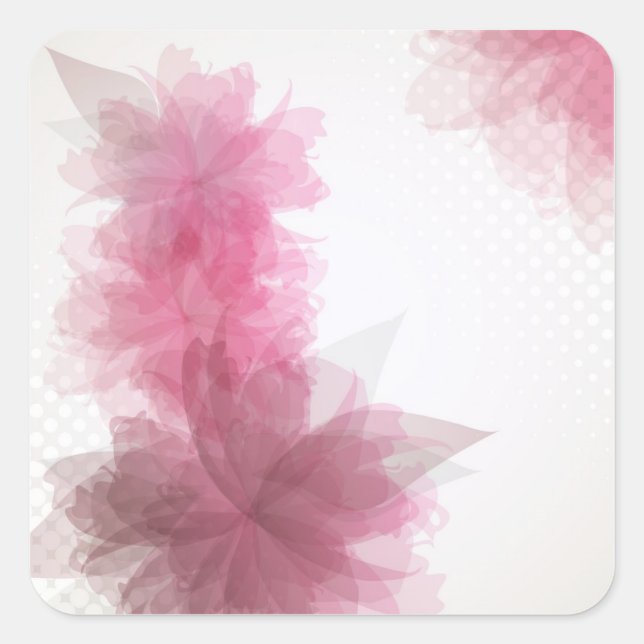 Transparent flowers stickers (Front)