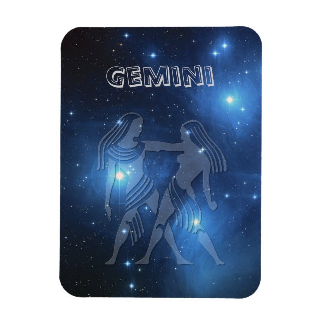 Transparent Gemini Magnet (Vertical)