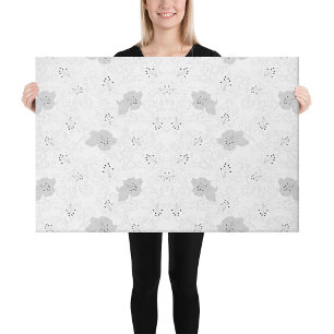 Transparent Grid Canvas – Editable PNG Texture Art Print