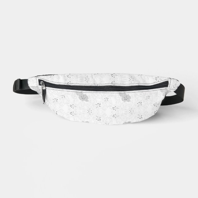 Transparent Grid Overlay – Editable PNG Texture Bum Bags (Front)
