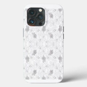 Transparent Grid Overlay – Editable PNG Texture iPhone 13 Pro Case