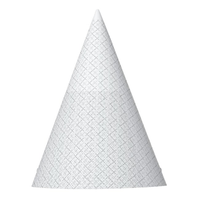 Transparent Grid PNG | Editable Texture Overlay Party Hat (Front)