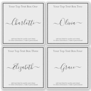 Transparent Labels For Candles or Jars