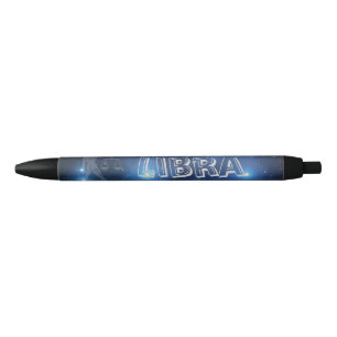 Transparent Libra Black Ink Pen