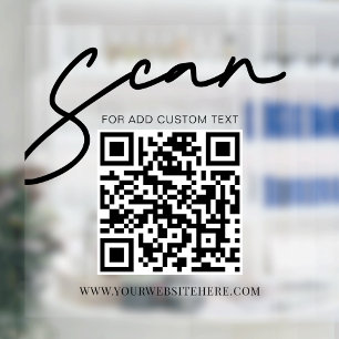 Transparent Minimalist Modern Business QR Code