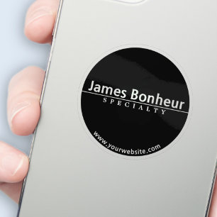 Transparent or Opaque Simple Modern Text on Black