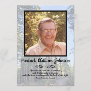 Transparent Pine Tree Forest Quote Photos Funeral Programme