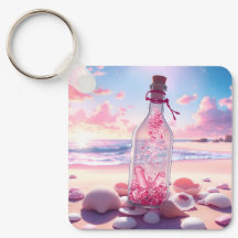 Transparent romantic floating bottle