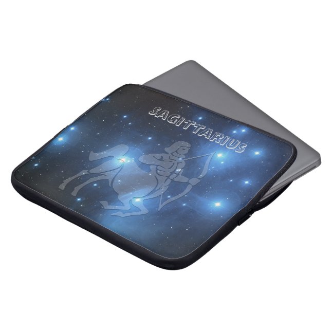 Transparent Sagittarius Laptop Sleeve (Front Top)