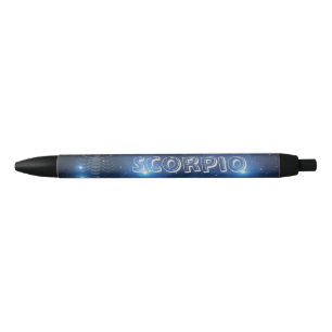 Transparent Scorpio Black Ink Pen