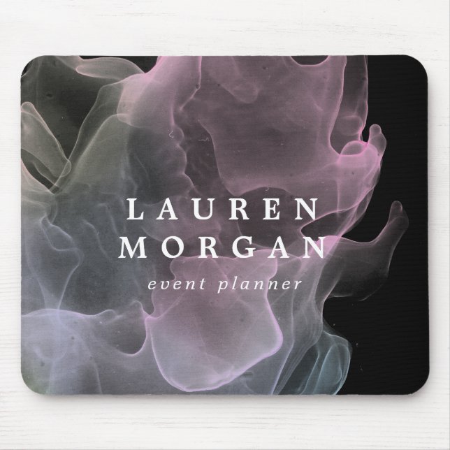 transparent silk elegant monogram mouse pad (Front)