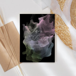 Transparent Silk Elegant Save The Date Card