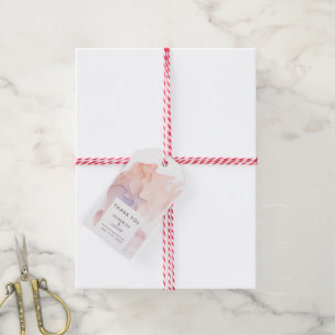 Transparent Silk Modern Wedding Thank You Gift Tags
