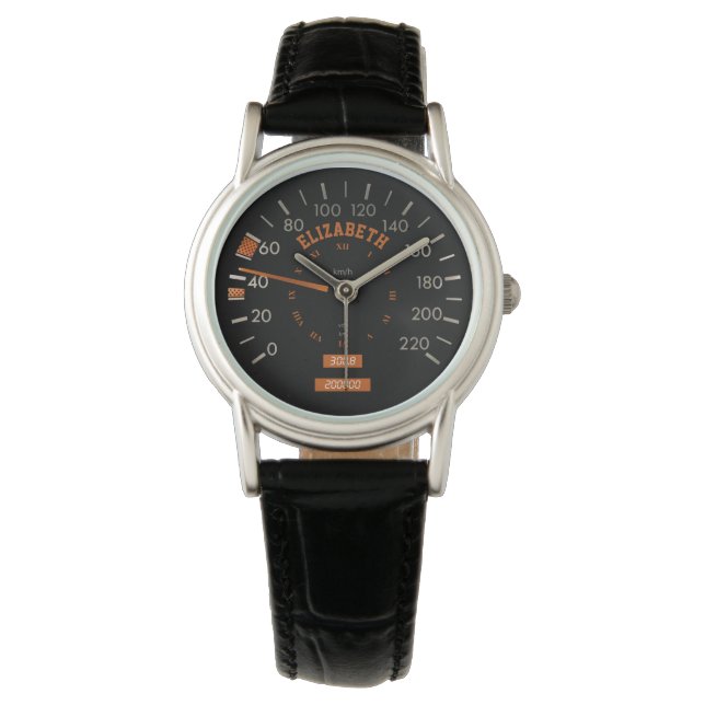 Transparent Speedometer on Dashboard Men Watches (Front)