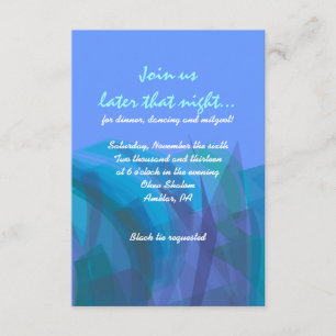 Transparent Star Bat Bar MitzvahReception Card