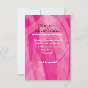 TRANSPARENT STAR Bat Mitzvah Reception Card