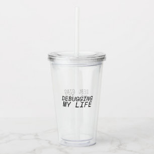 Transparent System-Check Acrylic Tumbler