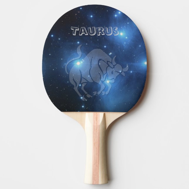 Transparent Taurus Ping Pong Paddle (Front)