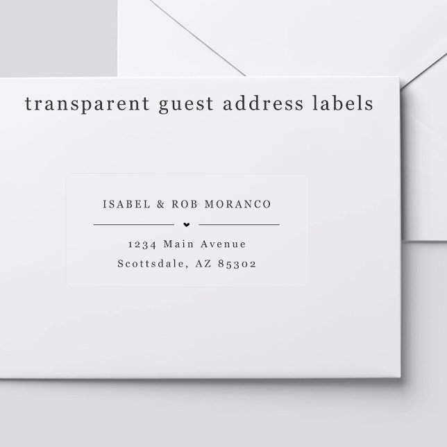 Transparent Wedding Guest Address Labels (Creator Uploaded)