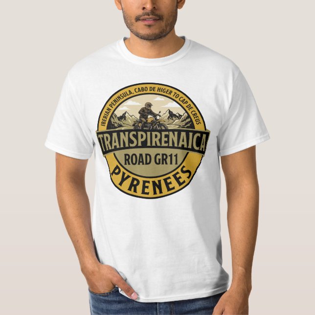 Transpirenaica Road GR11 Pyrenees T-Shirt (Front)
