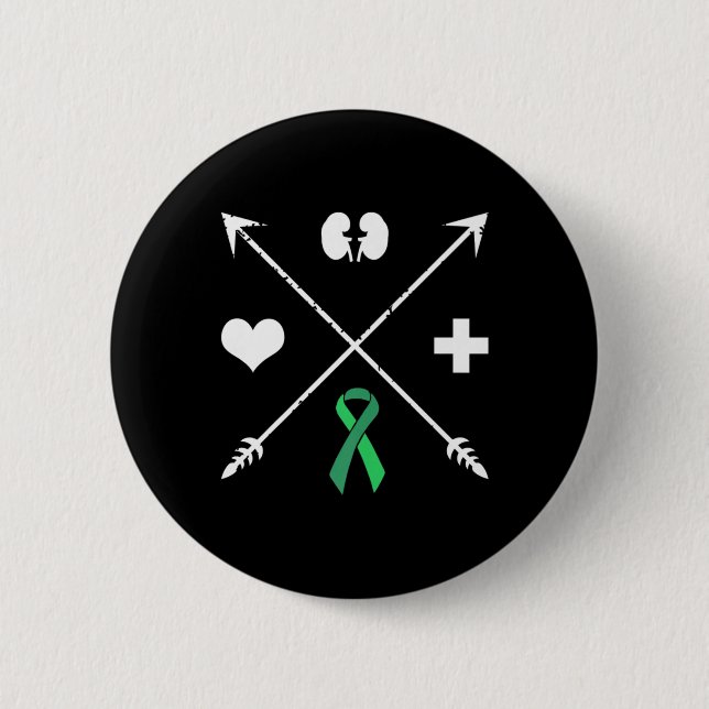 Transplant Awareness Kidney Disease Month  6 Cm Round Badge (Front)