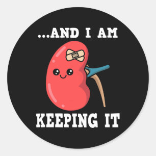 Transplant Kidney Donor Kidney Disease 3 Classic Round Sticker
