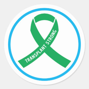 Transplant Strong Green Ribbon Envelope Seal
