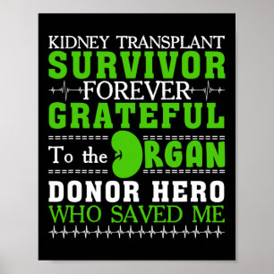 Transplant Survivor Organ Kidney Donor Recipient 1 Poster