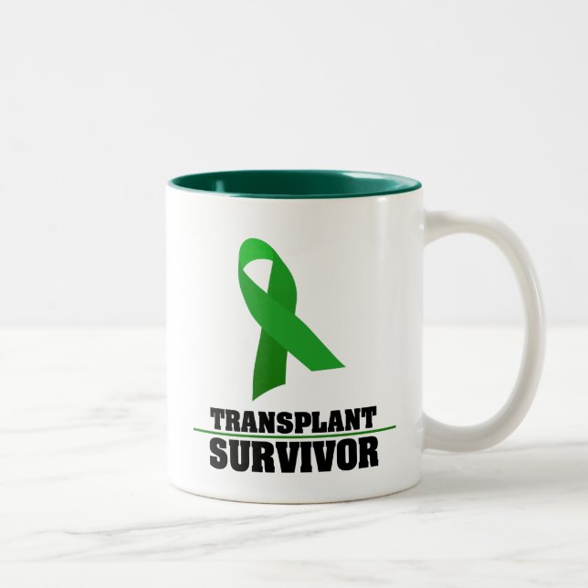 Transplant Survivor Two-Tone Coffee Mug (Right)