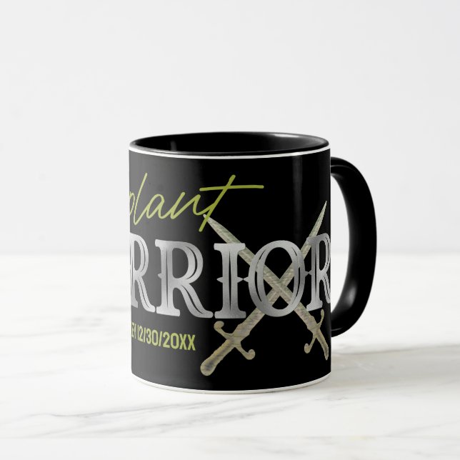 Transplant Warrior Vintage Design Custom  Mug (Front Right)