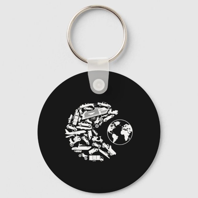 Transport Eats Earth Environmental Protection Key Ring (Front)