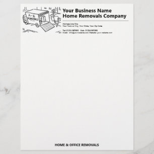 Transport & Home Removals with Image Custom Letterhead