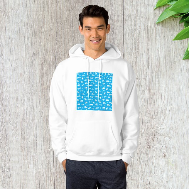Transport Icons Mens Hoodie (Creator Uploaded)