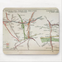 Transport map of London, c.1915