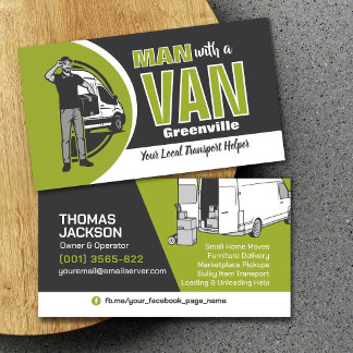 Transport Services - Man with a Van Business Card