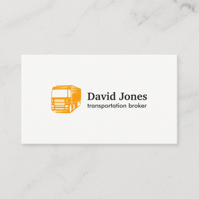 Transportation and Logistics Logo Business Card (Front)