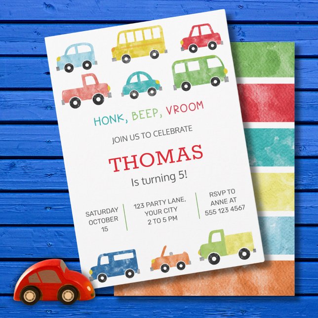 TRANSPORTATION BIRTHDAY INVITATION (Creator Uploaded)