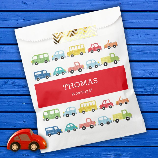 TRANSPORTATION BIRTHDAY INVITATION FAVOUR BAGS (Creator Uploaded)