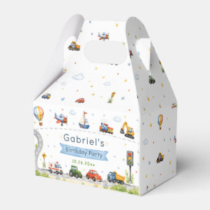 Transportation Birthday Party Favour Box