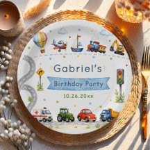 Transportation Birthday Party
