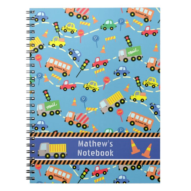 Transportation Blue.  Notebook (Front)