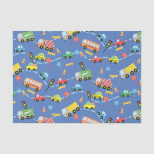 Transportation Blue Tissue Paper