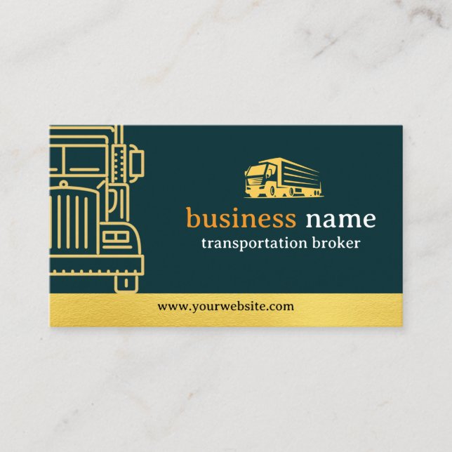 transportation broker business cards (Front)