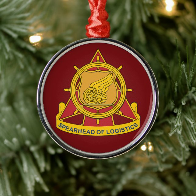 Transportation Corps Christmas Metal Tree Decoration (Tree)