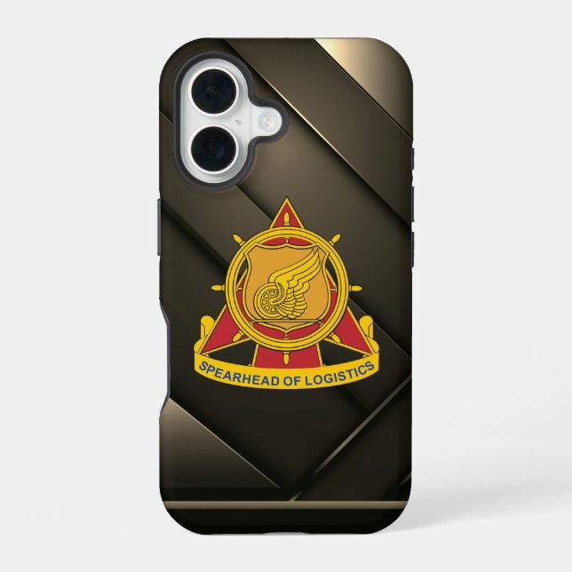 Transportation Corps iPhone 16 Case (Back)