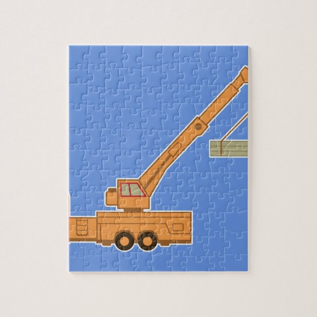 Transportation Heavy Equipment Crane Jigsaw Puzzle (Vertical)