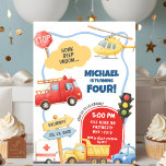 Transportation Kids Birthday Invitation<br><div class="desc">Transportation Kids Birthday Invitation,  Honk Beep Vroom Boy Birthday Invite,  Editable Template Road Traffic Kids Birthday Invite</div>