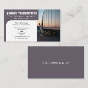 Transportation & Logistic Truck Business Card