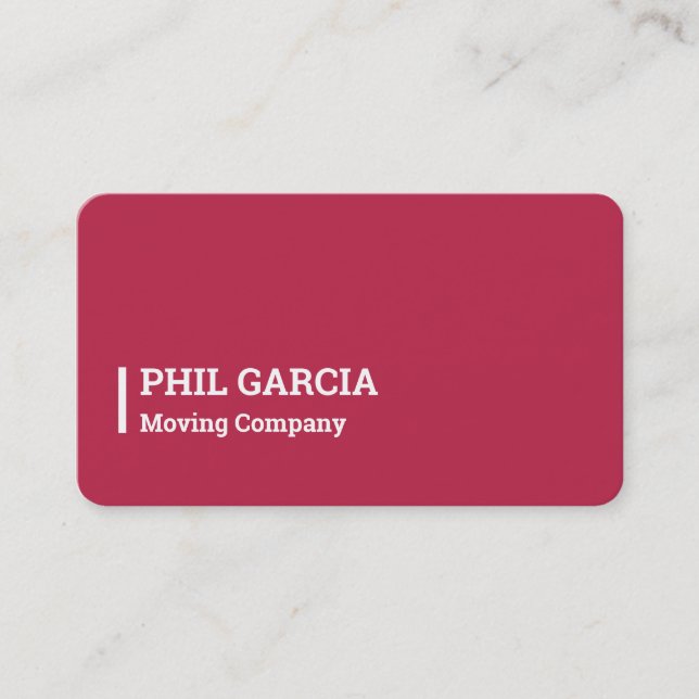 Transportation Moving Company Business Card (Front)